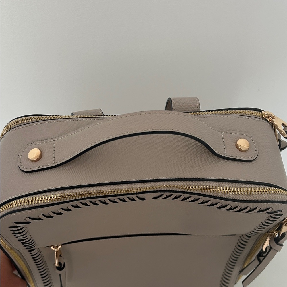 Calpak Beige Backpack with Gold Zippers - Picture 3 of 7